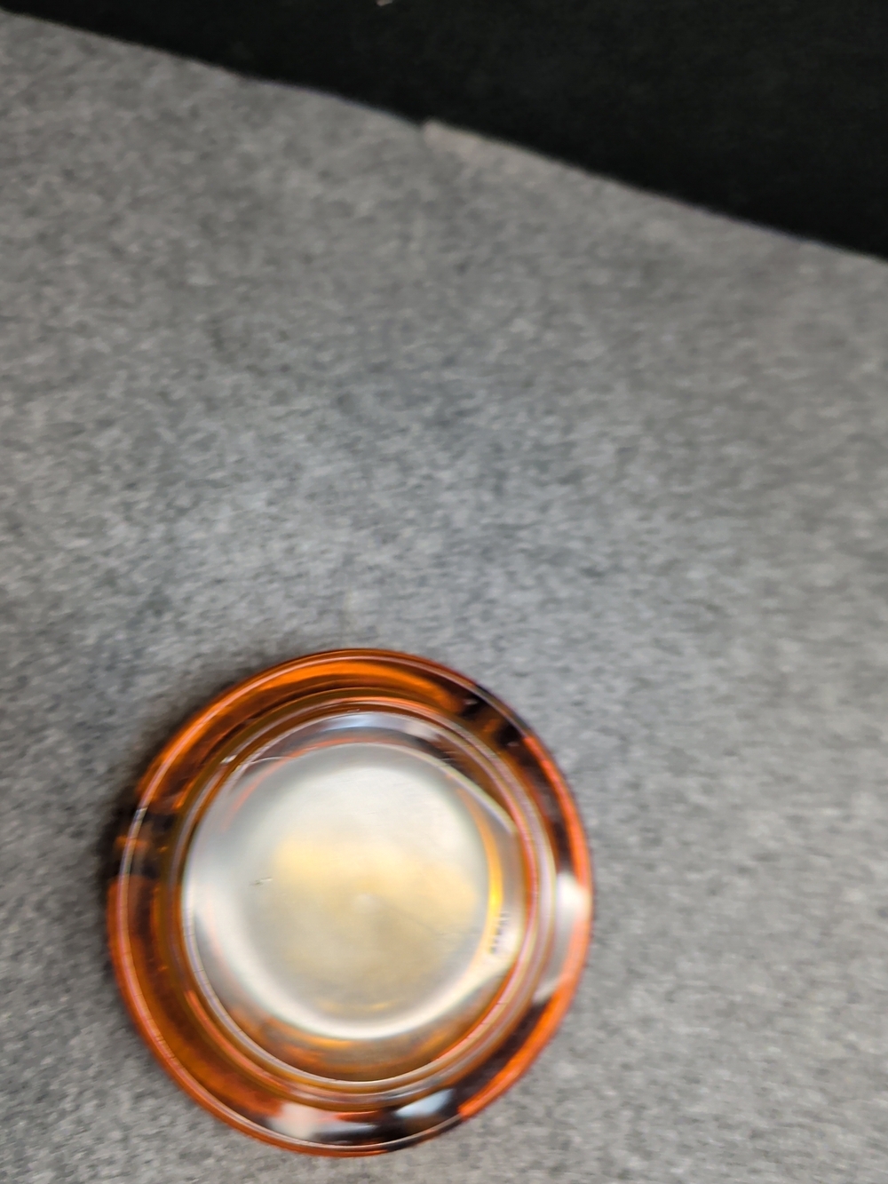 Sparkasse Amber Glass Ashtray - Picture 5 of 7